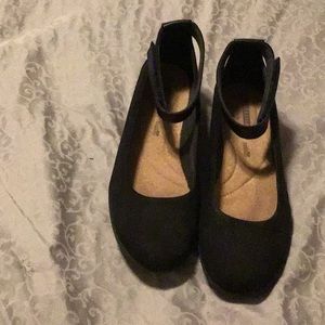 Clarks ankle strap shoes